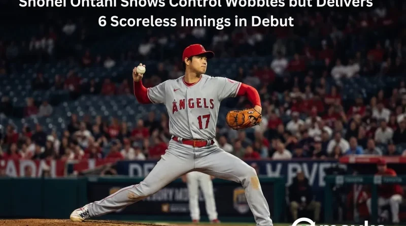 Shohei Ohtani Shows Control Wobbles but Delivers 6 Scoreless Innings in Debut