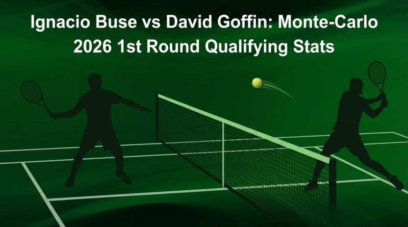 Ignacio Buse vs David Goffin: Monte-Carlo 2026 1st Round Qualifying Stats