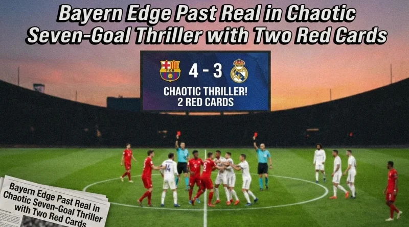 Bayern Edge Past Real in Chaotic Seven-Goal Thriller with Two Red Cards