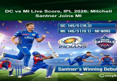 DC vs MI Live Score, IPL 2026: Mitchell Santner Joins MI