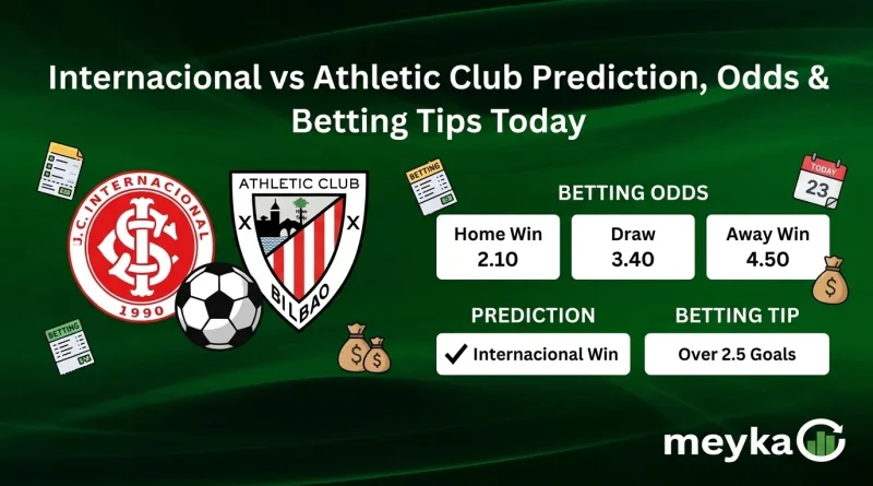 Internacional vs Athletic Club Prediction, Odds & Betting Tips Today