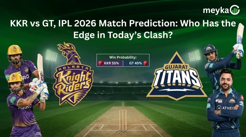KKR vs GT, IPL 2026 Match Prediction: Who Has the Edge in Today’s Clash?