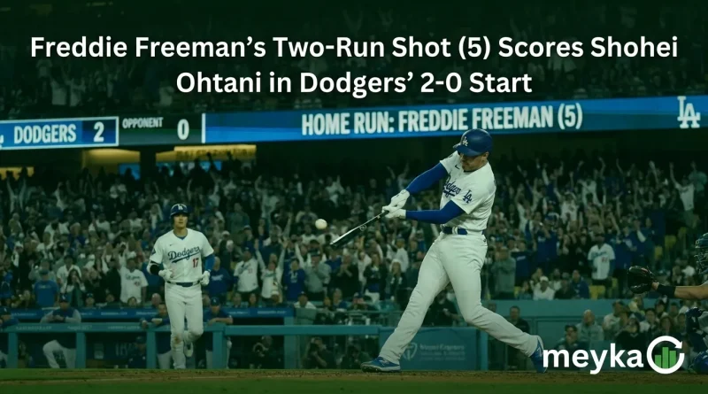 Freddie Freeman’s Two-Run Shot (5) Scores Shohei Ohtani in Dodgers’ 2-0 Start