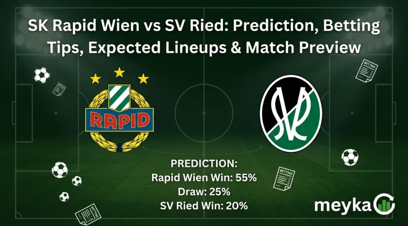 SK Rapid Wien vs SV Ried: Prediction, Betting Tips, Expected Lineups & Match Preview