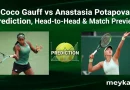 Coco Gauff vs Anastasia Potapova Prediction, Head-to-Head & Match Preview
