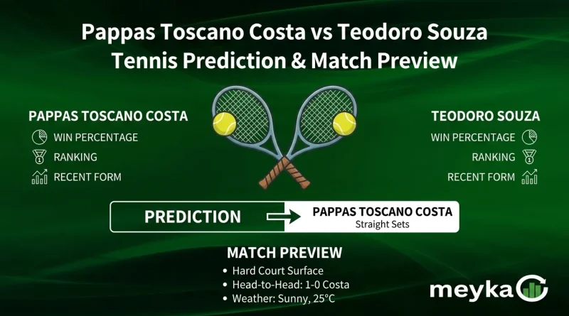 Pappas Toscano Costa vs Teodoro Souza Tennis Prediction & Match Preview