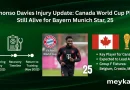 Alphonso Davies Injury Update: Canada World Cup Plans Still Alive for Bayern Munich Star, 25