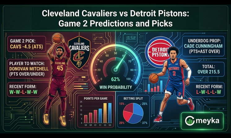 Cleveland Cavaliers vs Detroit Pistons: Game 2 Predictions and Picks