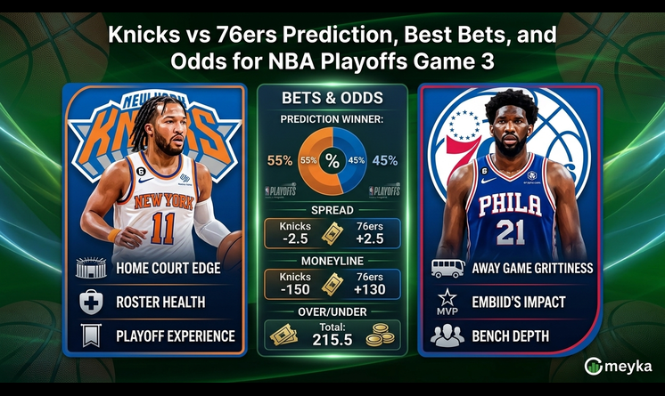 Knicks vs 76ers Prediction, Best Bets and Odds for NBA Playoffs Game 3