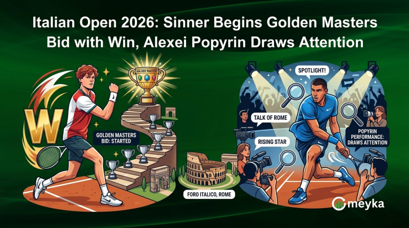 Italian Open 2026: Sinner Begins Golden Masters Bid with Win, Alexei Popyrin Draws Attention