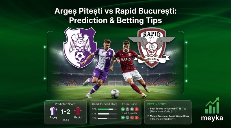 Argeș Pitești vs Rapid București: Prediction & Betting Tips