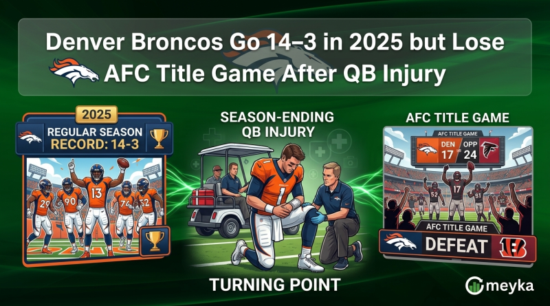 Denver Broncos Go 14–3 in 2025 but Lose AFC Title Game After QB Injury