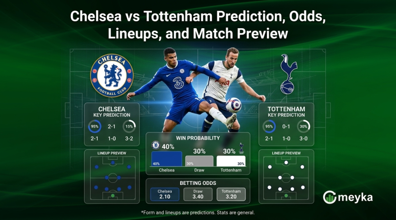 Chelsea vs Tottenham Prediction, Odds, Lineups and Match Preview
