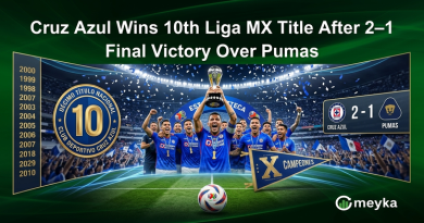 Cruz Azul Wins 10th Liga MX Title After 2–1 Final Victory Over Pumas