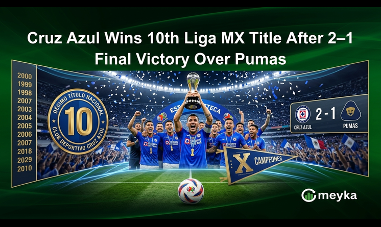 Cruz Azul Wins 10th Liga MX Title After 2–1 Final Victory Over Pumas