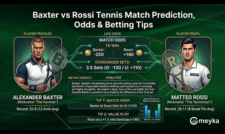Hudson Baxter vs Rossi Prediction, Odds & Betting Tips