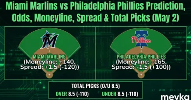 Miami Marlins vs Philadelphia Phillies Prediction, Odds, Moneyline, Spread & Total Picks (May 2)