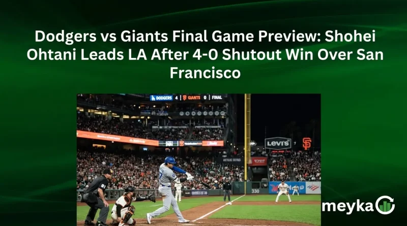 Dodgers vs Giants Final Game Preview: Shohei Ohtani Leads LA After 4-0 Shutout Win Over San Francisco