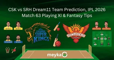 CSK vs SRH Dream11 Team Prediction, IPL 2026 Match 63 Playing XI & Fantasy Tips